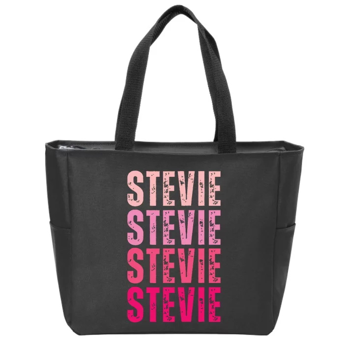 I Love Stevie First Name Funny Stevie Zip Tote Bag