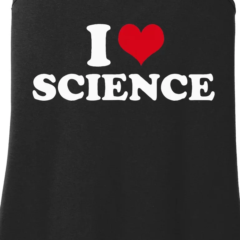 I Love Science Ladies Essential Tank