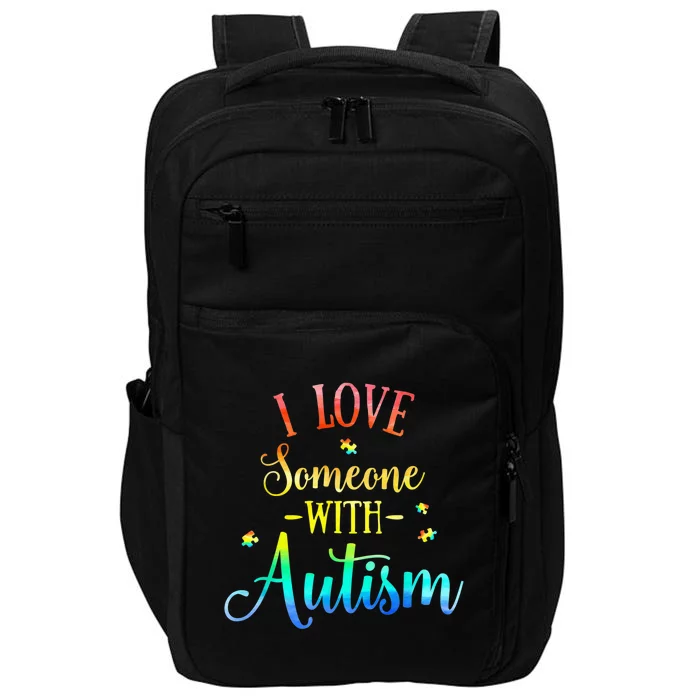 I Love Someone with Autism Awareness  Wo kid Shirt Impact Tech Backpack