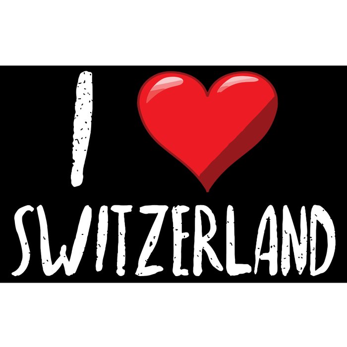 I Love Switzerland Traveler Souvenir Bumper Sticker