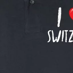 I Love Switzerland Traveler Souvenir Softstyle Adult Sport Polo