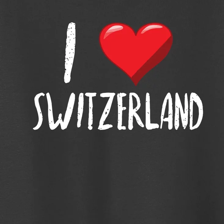 I Love Switzerland Traveler Souvenir Toddler T-Shirt