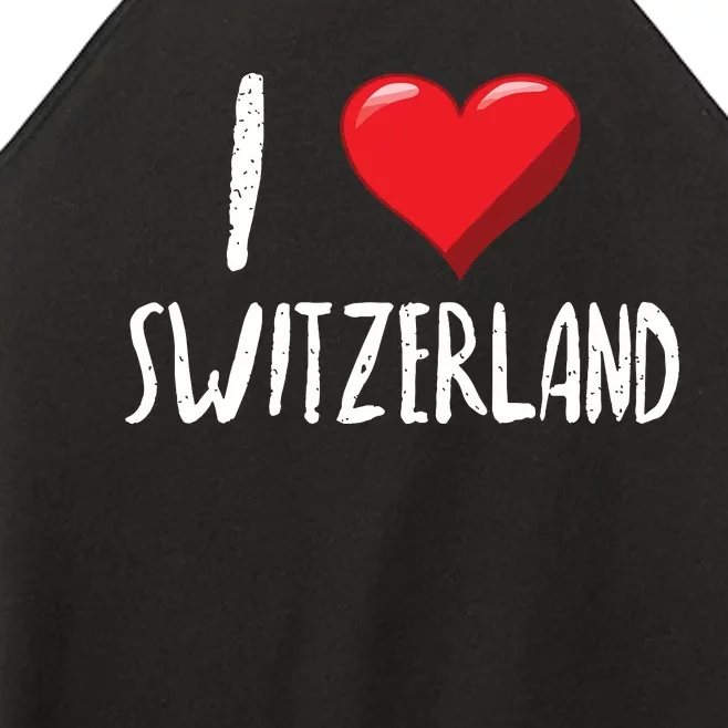 I Love Switzerland Traveler Souvenir Women’s Perfect Tri Rocker Tank