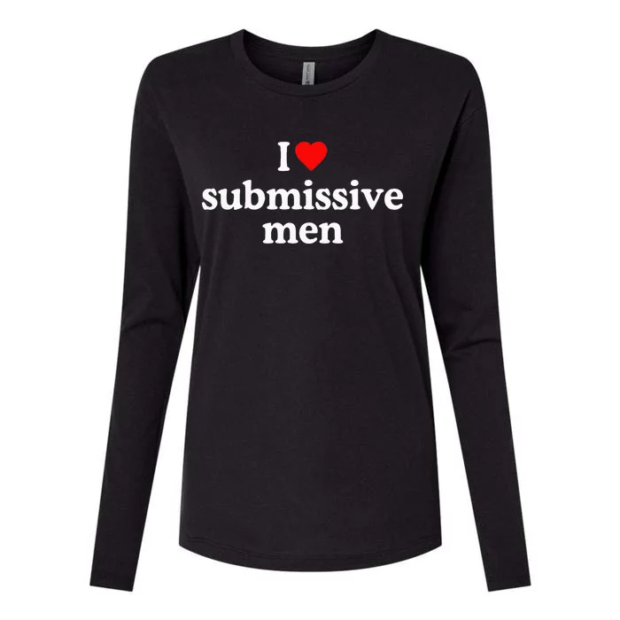 I Love Submissive I Heart Submissive Womens Cotton Relaxed Long Sleeve T-Shirt