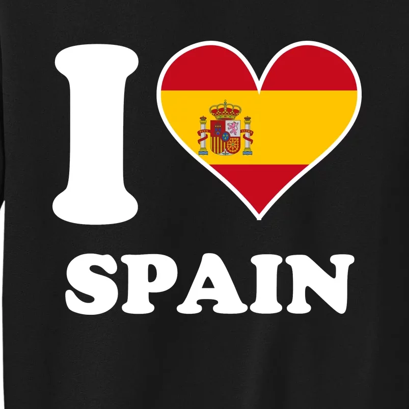 I Love Spain Spanish Flag Heart Sweatshirt