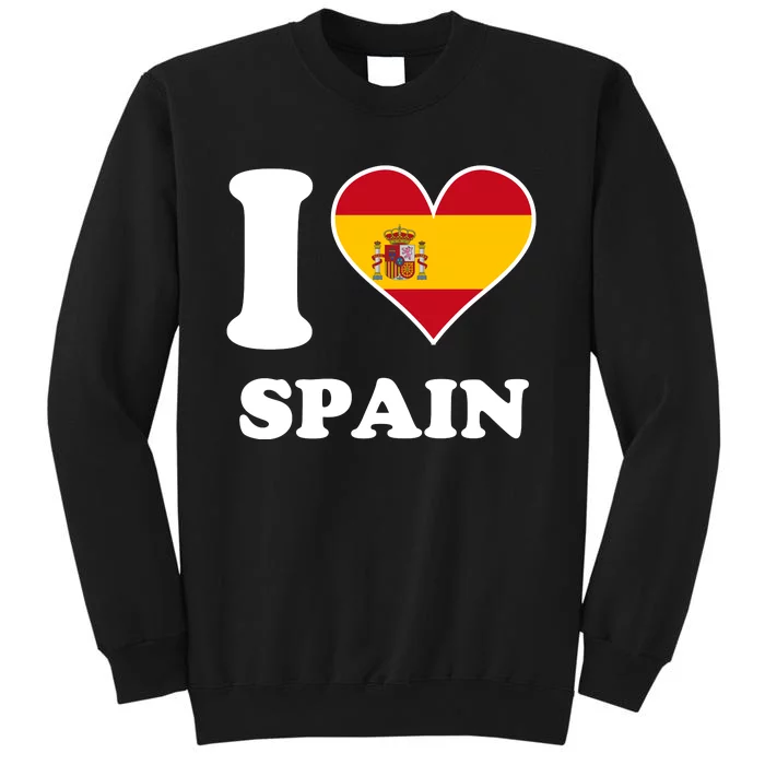 I Love Spain Spanish Flag Heart Sweatshirt