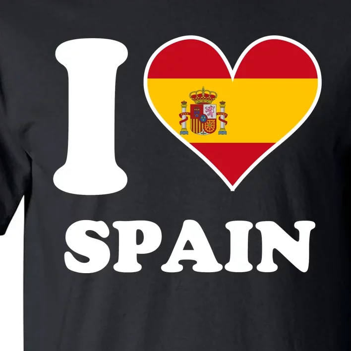 I Love Spain Spanish Flag Heart Tall T-Shirt