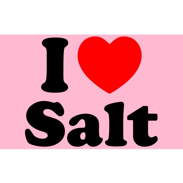 I Love Salt Bumper Sticker