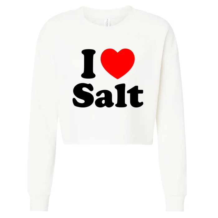 I Love Salt Cropped Pullover Crew