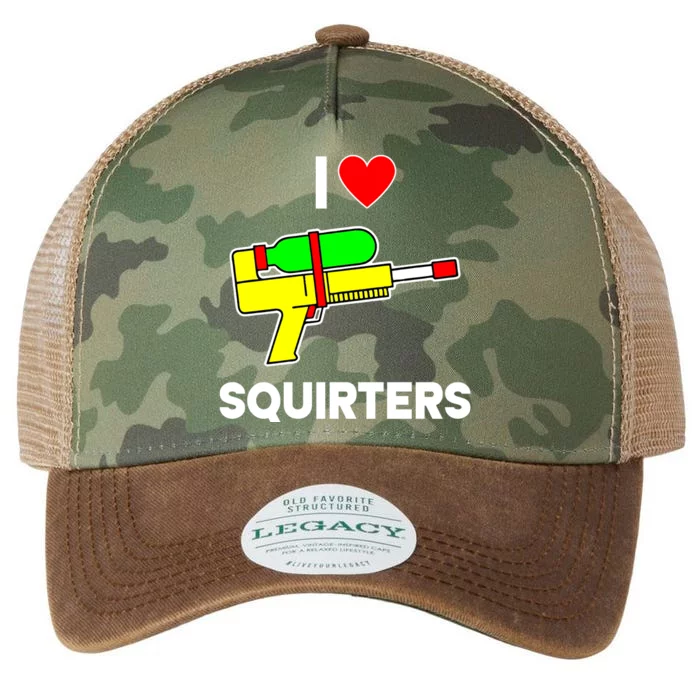 I Love Squirters Funny Legacy Tie Dye Trucker Hat