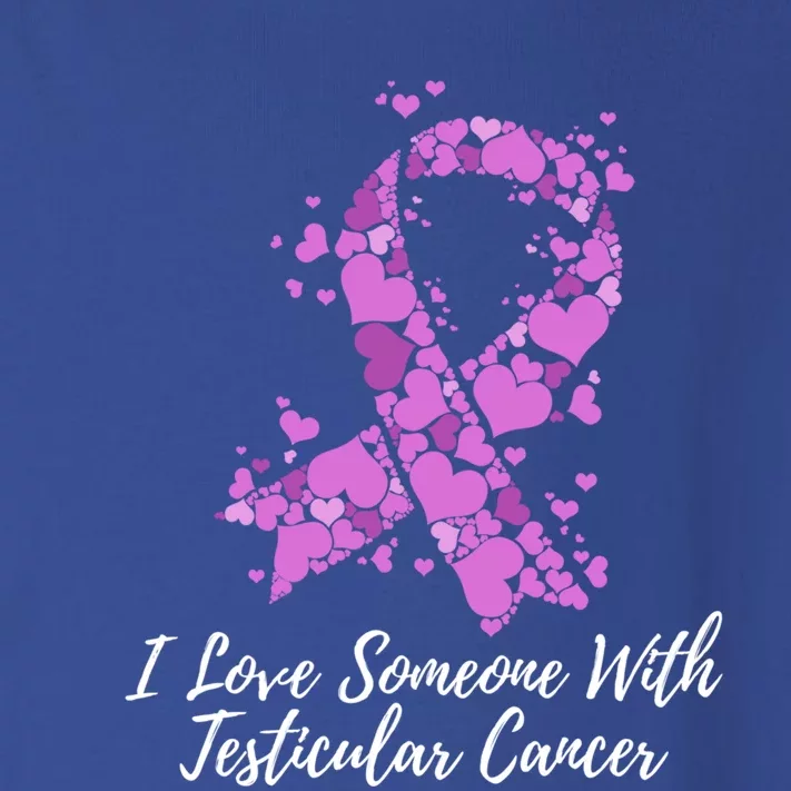 I Love Someone With Testicular Cancer Awareness Meaningful Gift Toddler Long Sleeve Shirt