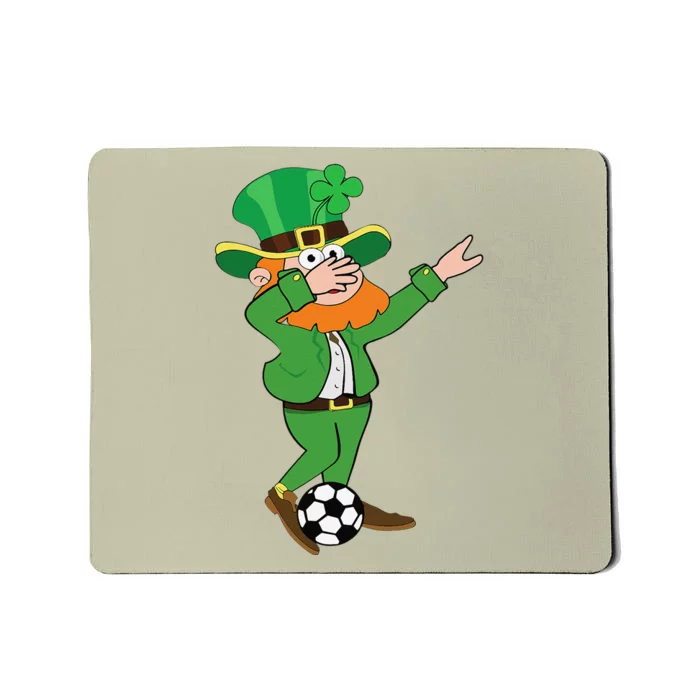 Irish Leprechaun Soccer Dab Pose Saint Patrick's Day Mousepad