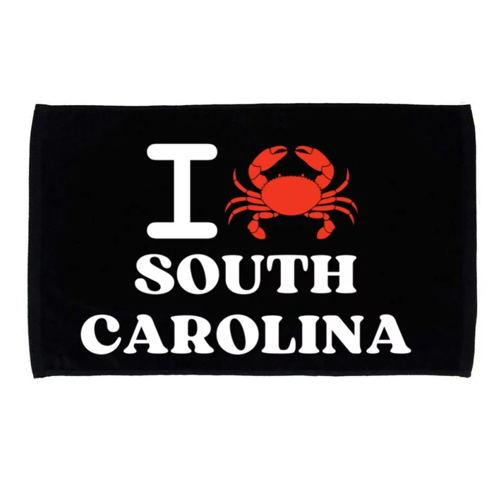 I Love South Carolina Crab Shellfish National Seafood Month Meaningful Gift Microfiber Hand Towel