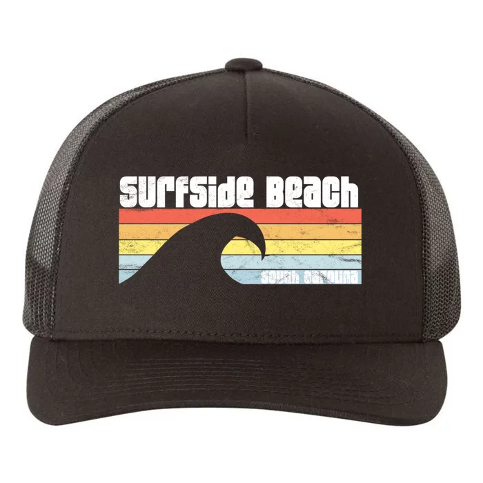 I Love Surfside Beach South Carolina Atlantic Ocean Wave Sc Yupoong Adult 5-Panel Trucker Hat