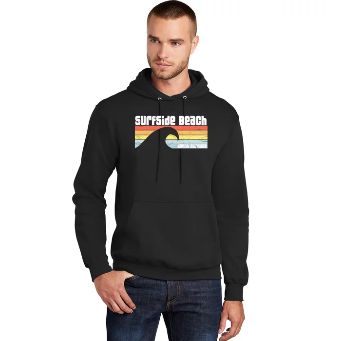 I Love Surfside Beach South Carolina Atlantic Ocean Wave Sc Hoodie