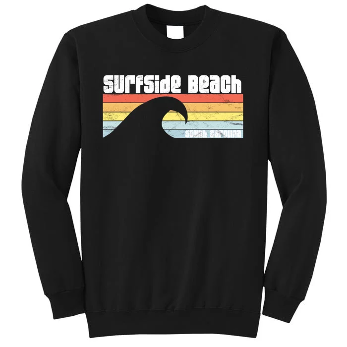 I Love Surfside Beach South Carolina Atlantic Ocean Wave Sc Sweatshirt