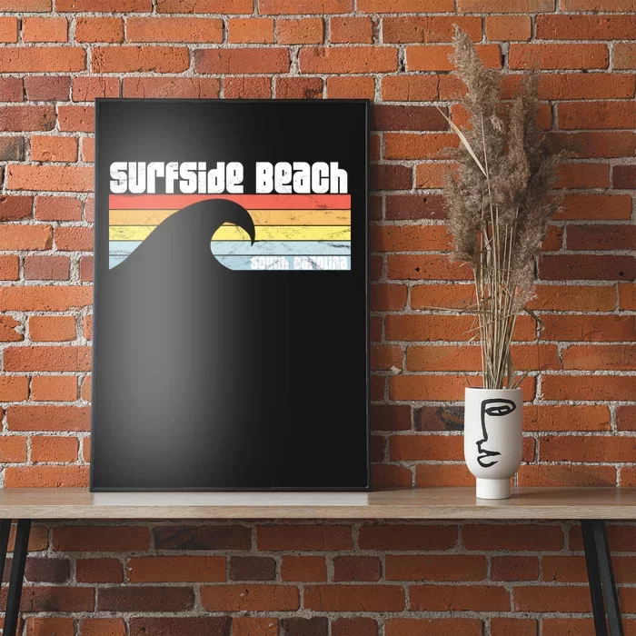 I Love Surfside Beach South Carolina Atlantic Ocean Wave Sc Poster