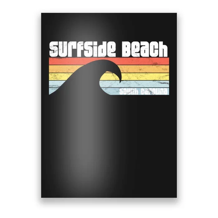 I Love Surfside Beach South Carolina Atlantic Ocean Wave Sc Poster