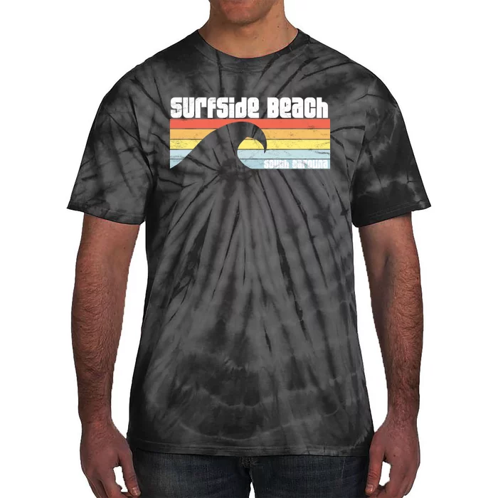 I Love Surfside Beach South Carolina Atlantic Ocean Wave Sc Tie-Dye T-Shirt