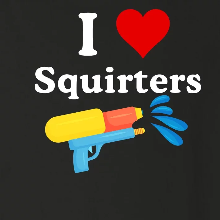 I Love Squiters With Water Gun Toddler Long Sleeve Shirt