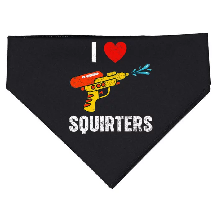 I Love Squirters Funny I Heart Squirters USA-Made Doggie Bandana