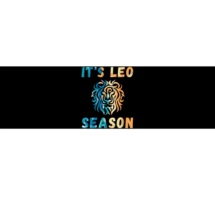 It's Leo Season Celtic Design Retro Colors Lion Zodiac Bumper Sticker