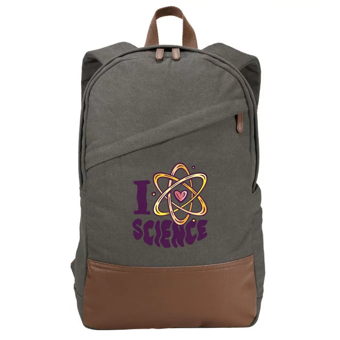 I Love Science Cotton Canvas Backpack