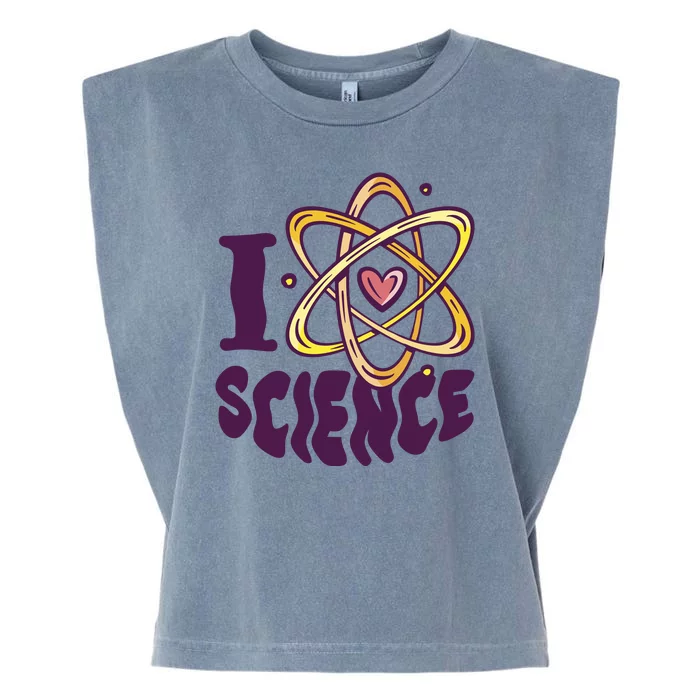 I Love Science Garment-Dyed Women's Muscle Tee