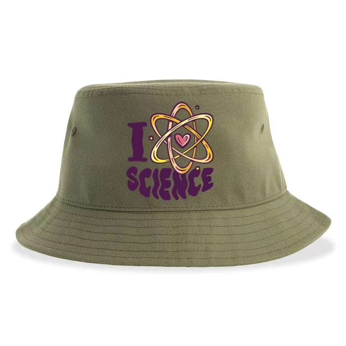 I Love Science Sustainable Bucket Hat