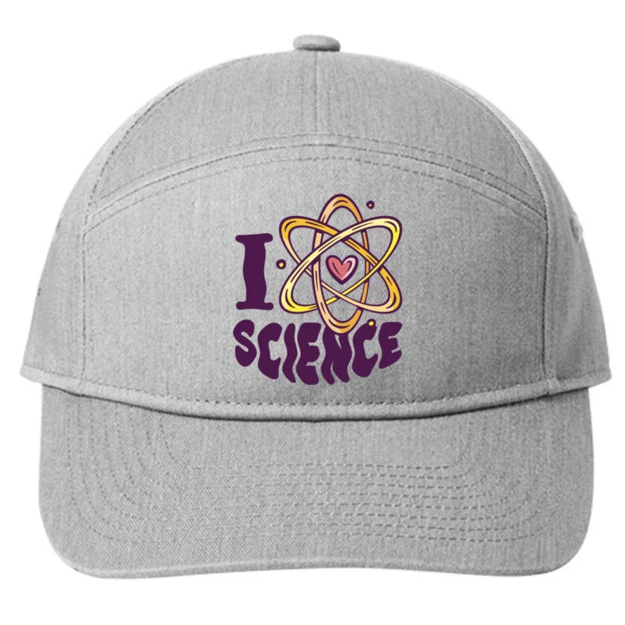 I Love Science 7-Panel Snapback Hat