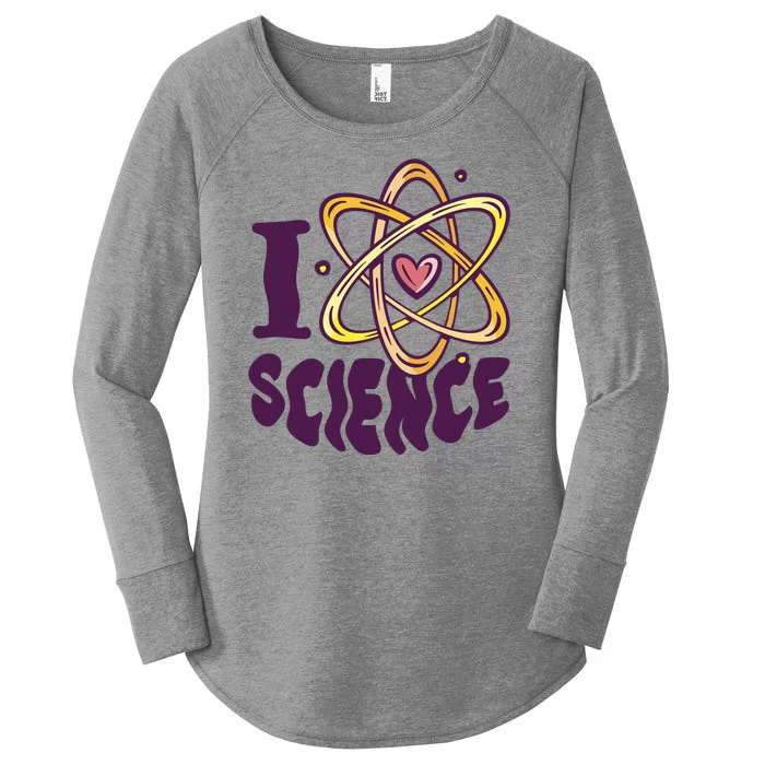 I Love Science Women's Perfect Tri Tunic Long Sleeve Shirt