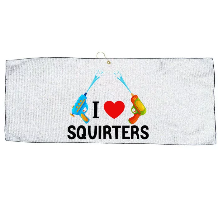 I Love Squirters Large Microfiber Waffle Golf Towel