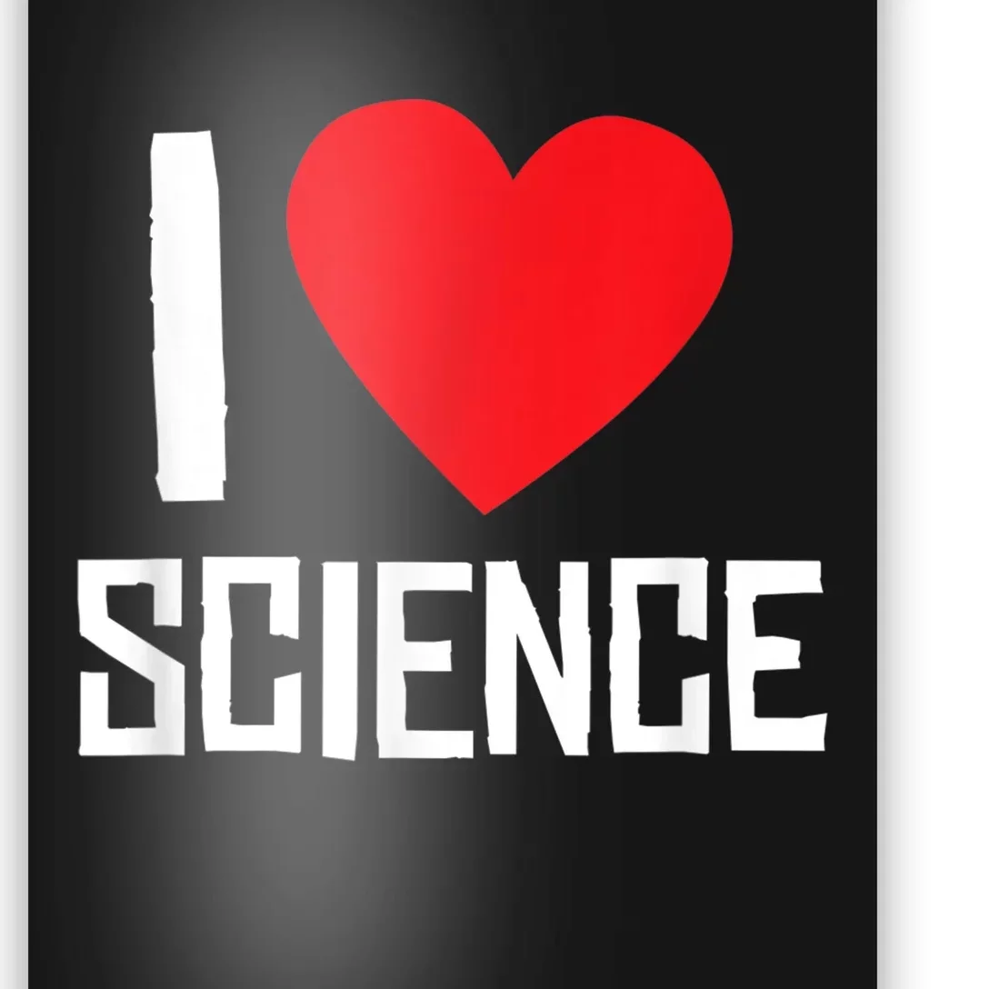 I Love Science Heart Nerd Poster