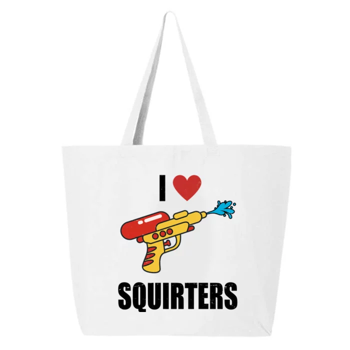 I Love Squirters Funny Water Gun 25L Jumbo Tote