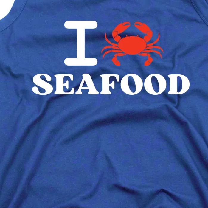 I Love Seafood Crab Shellfish National Seafood Month Gift Tank Top