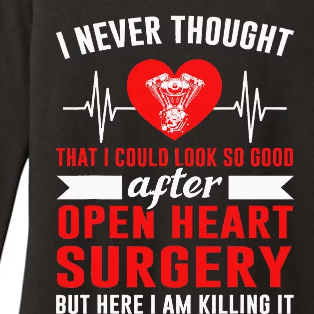 I Look So Good After Open Heart Surgery Bypass Surgery Womens CVC Long Sleeve Shirt