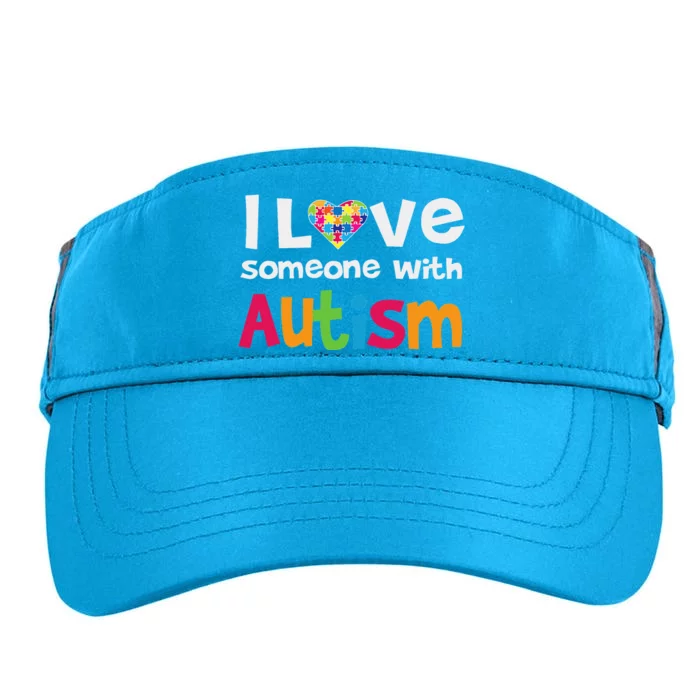 I Love Someone With Autism Awareness Adult Drive Performance Visor