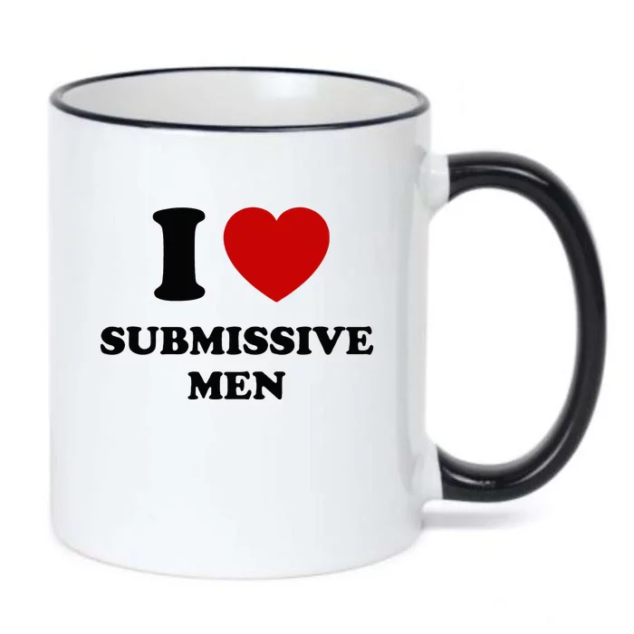 I Love Submissive M.E.N Black Color Changing Mug