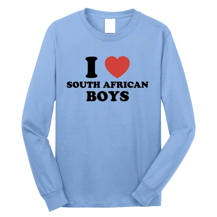 I Love South African From South Africa Funny Gift Long Sleeve Shirt