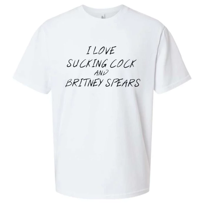 I Love Sucking Cock And Britney Spear Sueded Cloud Jersey T-Shirt