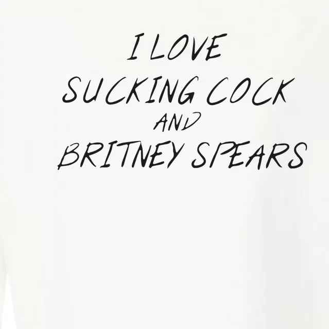 I Love Sucking Cock And Britney Spear Cropped Pullover Crew