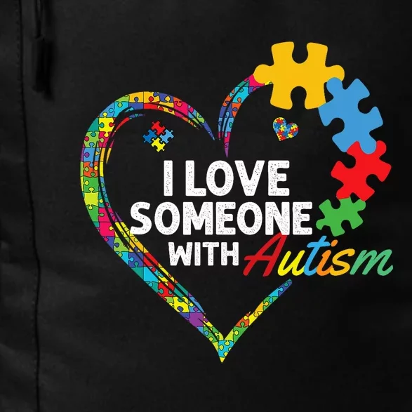 I Love Someone With Autism Heart Puzzle Daily Commute Backpack