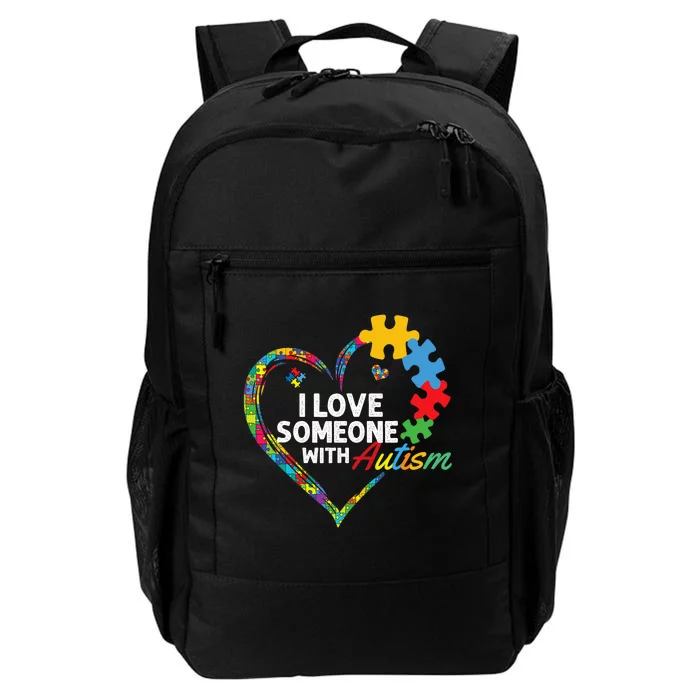 I Love Someone With Autism Heart Puzzle Daily Commute Backpack