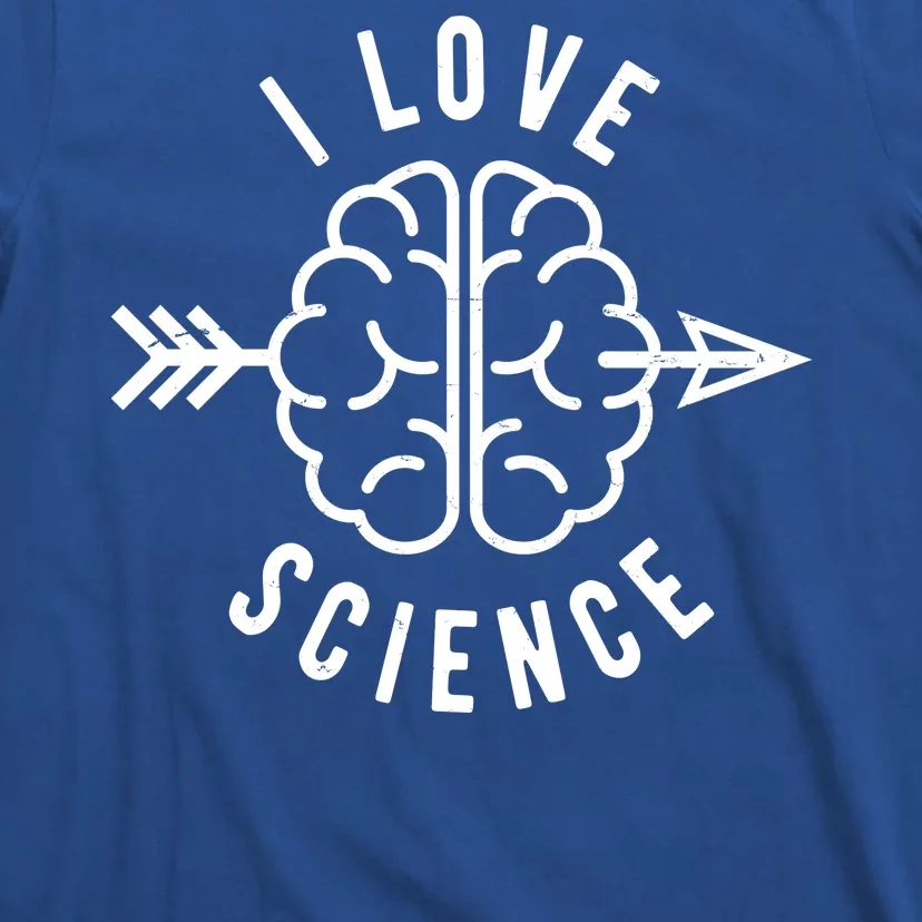 I Love Science Brain T-Shirt