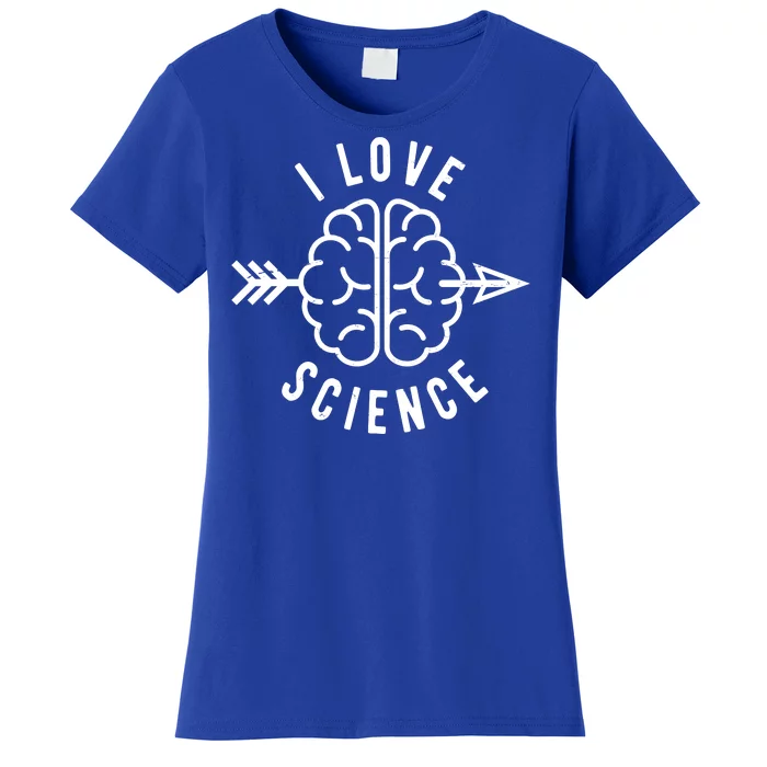 I Love Science Brain Women's T-Shirt