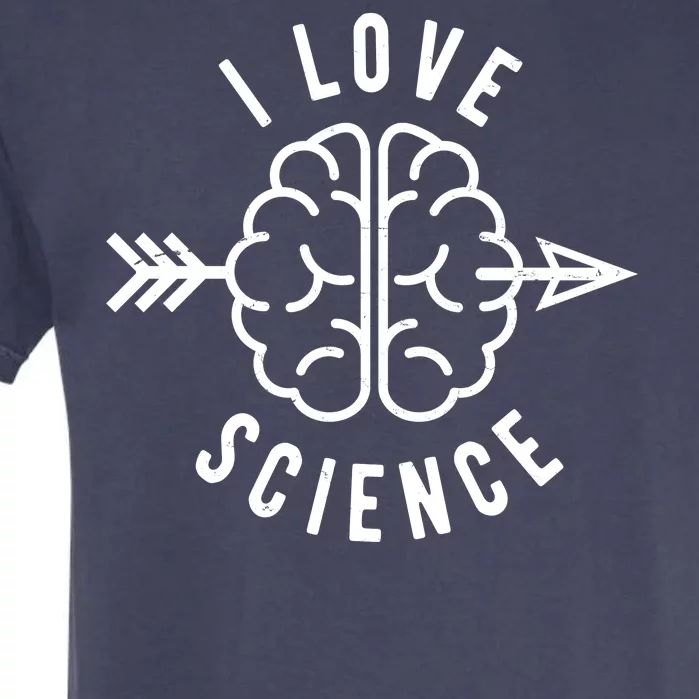 I Love Science Brain Garment-Dyed Heavyweight T-Shirt