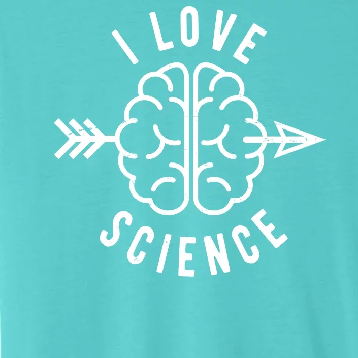 I Love Science Brain ChromaSoft Performance T-Shirt