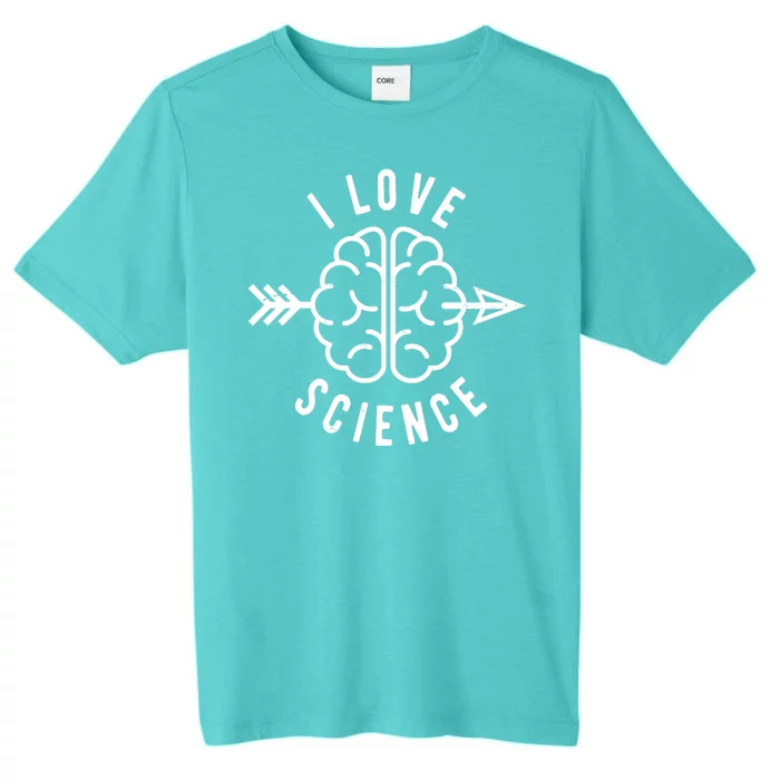 I Love Science Brain ChromaSoft Performance T-Shirt