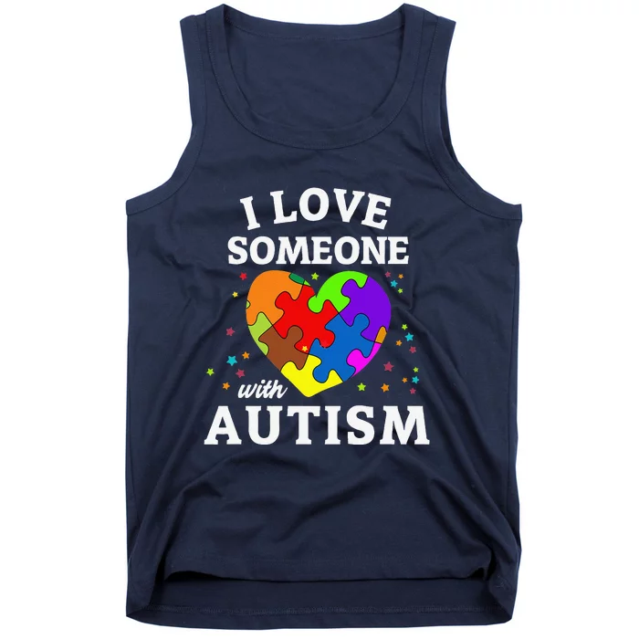 I Love Someone With Autism Tank Top