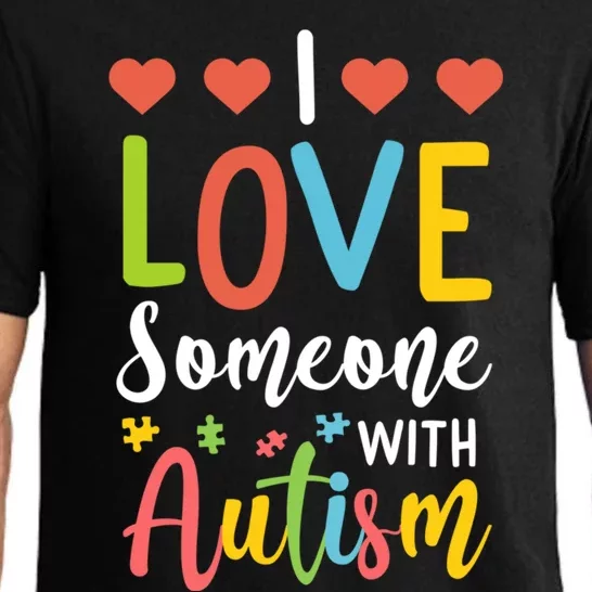 I Love Someone With Autism Aspergers Syndrome Disorders Cute Gift Pajama Set